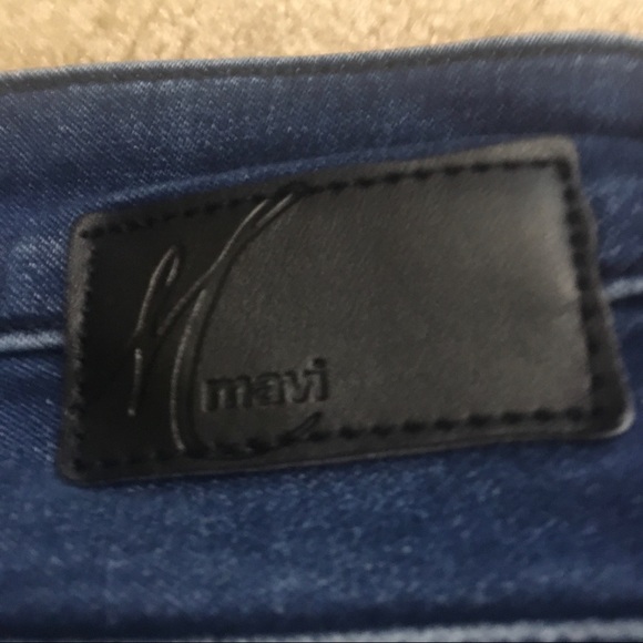 Mavi Jeans Kendra High Rise Straight Leg Jeans Medium Wash Stretch Blue Denim - Picture 5 of 9